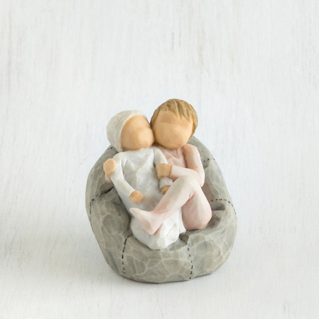 My New Baby blush figurine as a sibling and baby girl keepsake gift