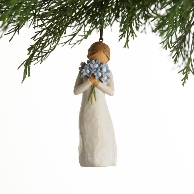 Forget Me Not ornament as a thinking of you keepsake gift
