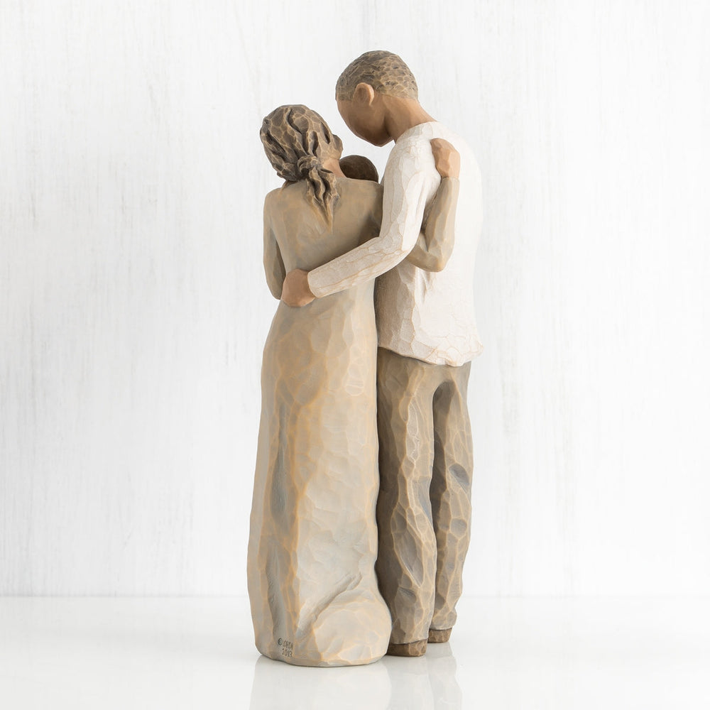 We Are Three figurine as a new baby family keepsake gift